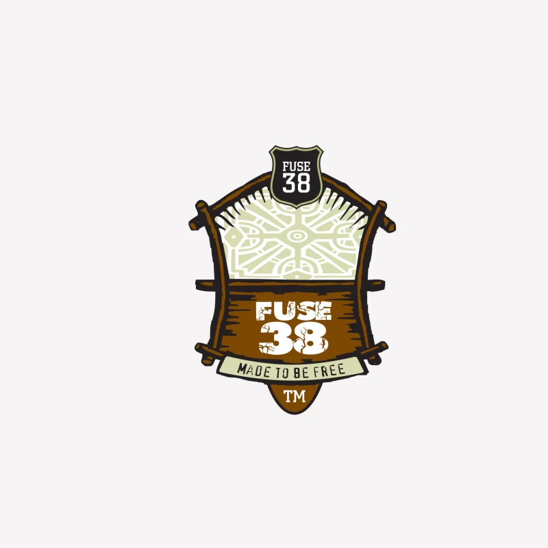 Logo Fuse 38: Design Rustique Libertaire Femme T-Shirt