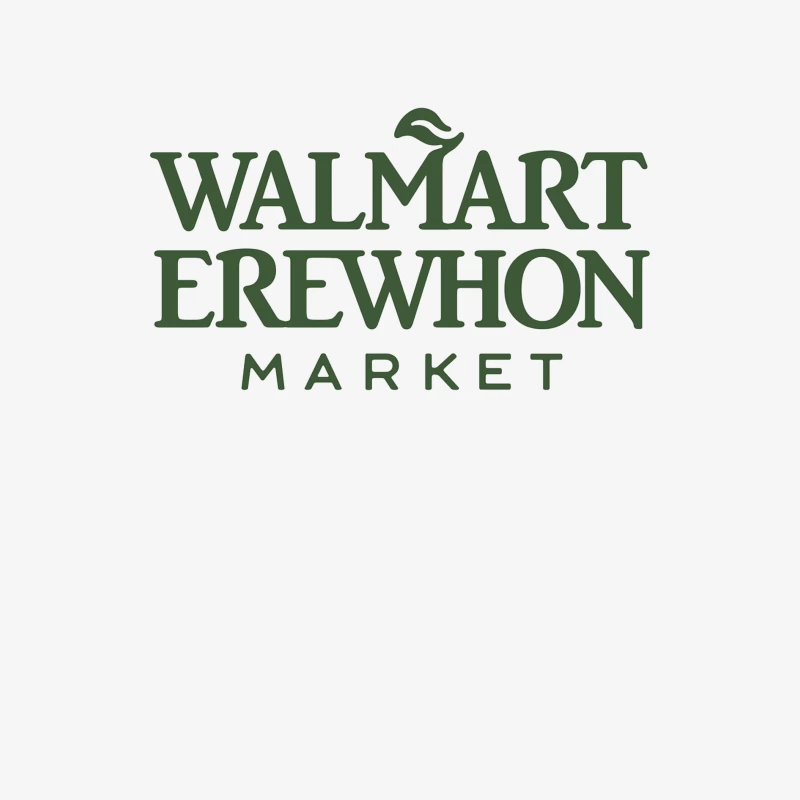 Walmart-Erewhon Market Logo Parody in Green Female Long Sleeve T-Shirt