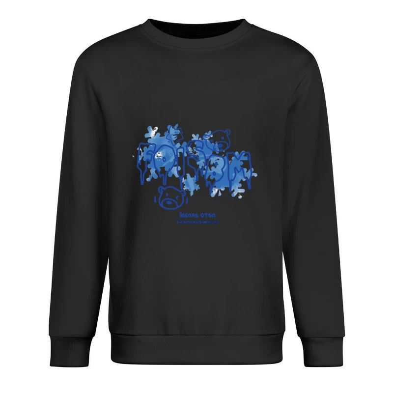 Eisige Bärenkälte auf Schrift Herren Pullover Sweatshirt