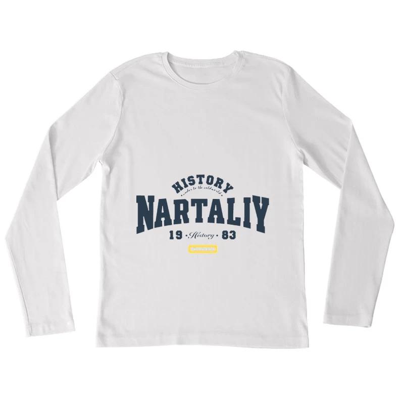 Vintage Nartaliy Design von 1983 Damen Langarm T-Shirt