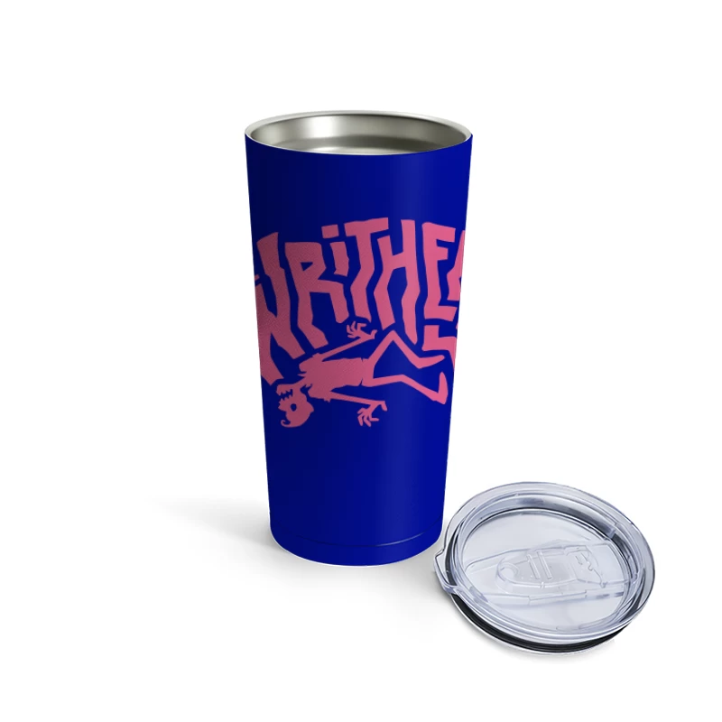 The Writhers Band Logo Design Travel Mug