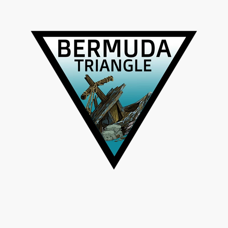 The Bermuda Triangle - Addams Family Travel Badge Cotton Tote Bag