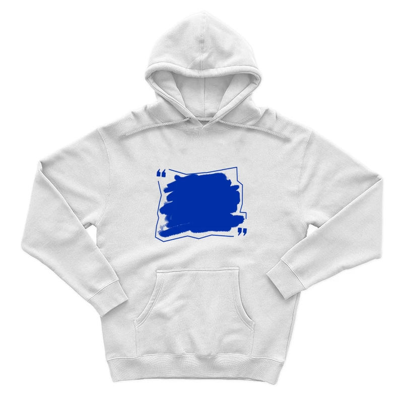 Blaue Tintenzeichnung Herren Pullover Hoodie
