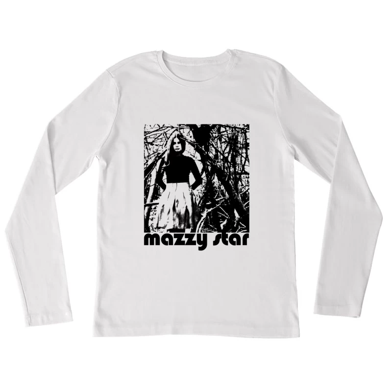 Mazzy Star Black White Female Long Sleeve T-Shirt