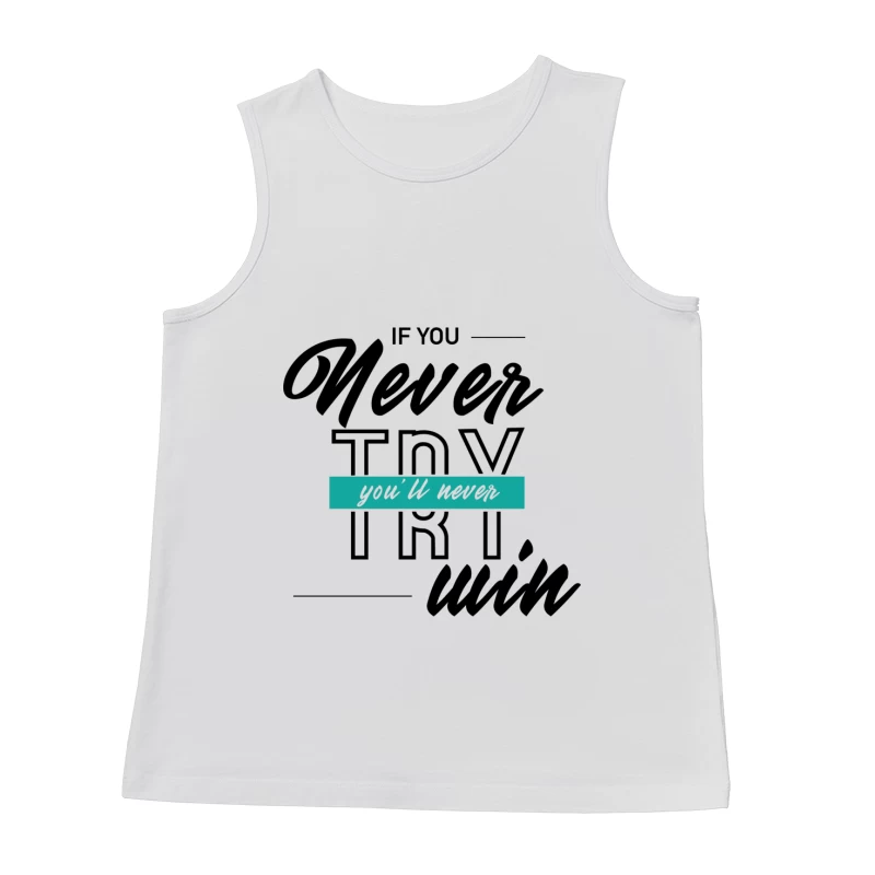 Inscription motivante avec style manuscrit Homme Débardeur