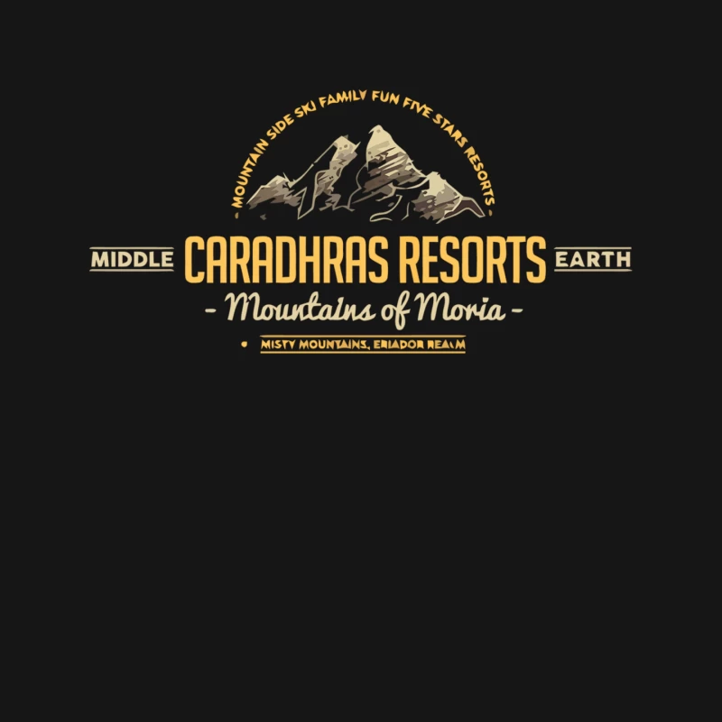 Caradhras Resorts: Middle Earth Ski Destination Logo Mouse Pad