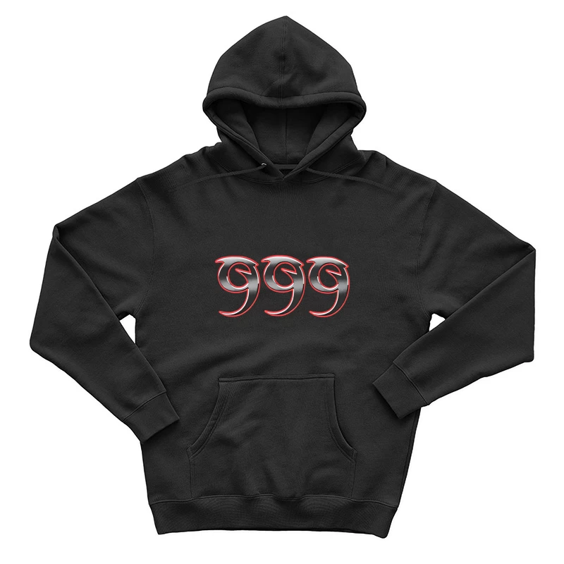 Drei Stylische 999 Zahlen Herren Pullover Hoodie