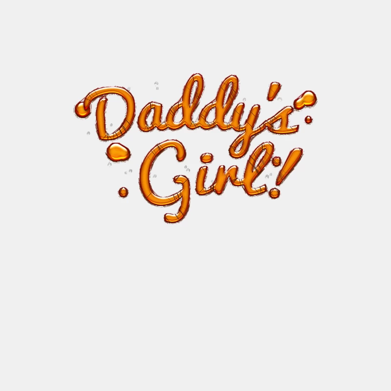 Dady_s Girl - Cute Typographic Syrup Design Male Tank Top