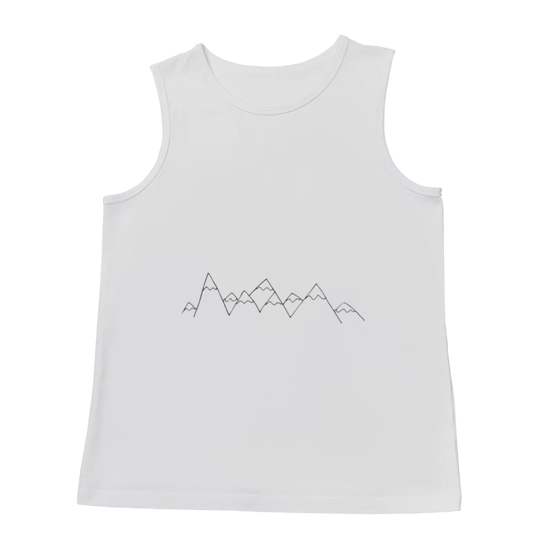 Silhouette de Montagnes avec Oiseaux Homme Débardeur