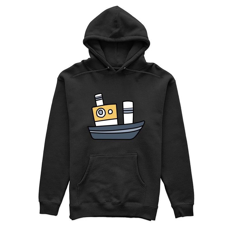 Dessin de petit bateau à vapeur Femme Sweat à capuche
