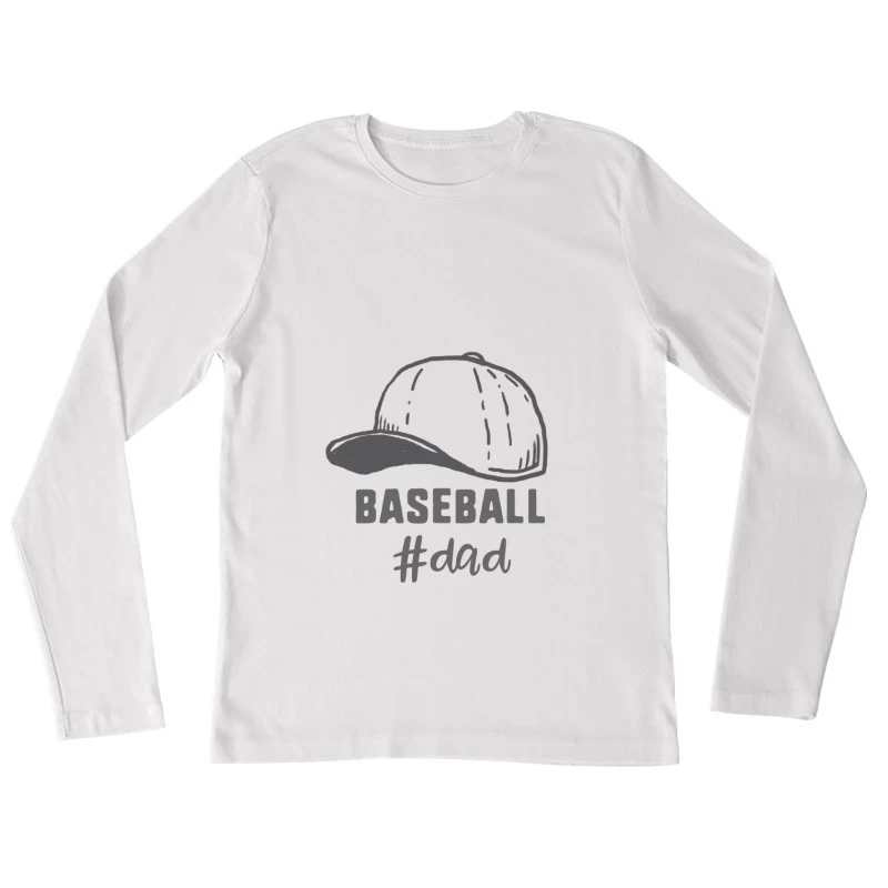 Casquette de Baseball Père Femme Manches Longues T-Shirt