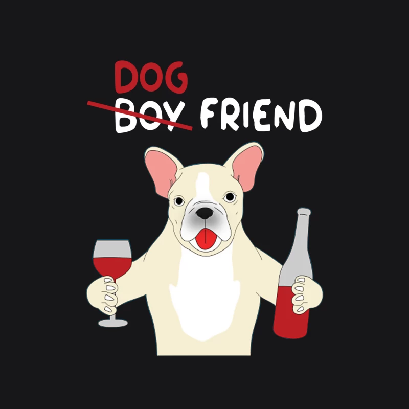 Chien avec vin et amitié Femme Sweat à capuche