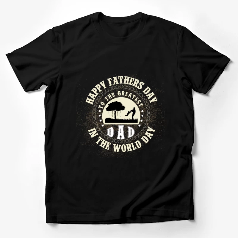 Journée des Pères avec laurés et nature Homme T-Shirt