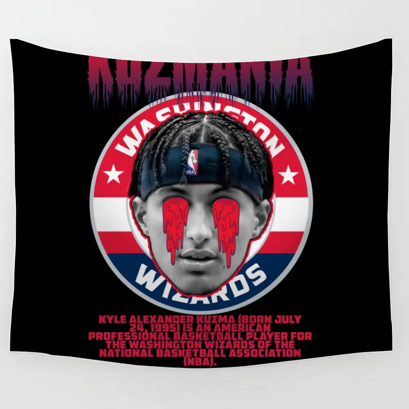 Kuzmania - Kyle Kuzma Artwork Tapestry