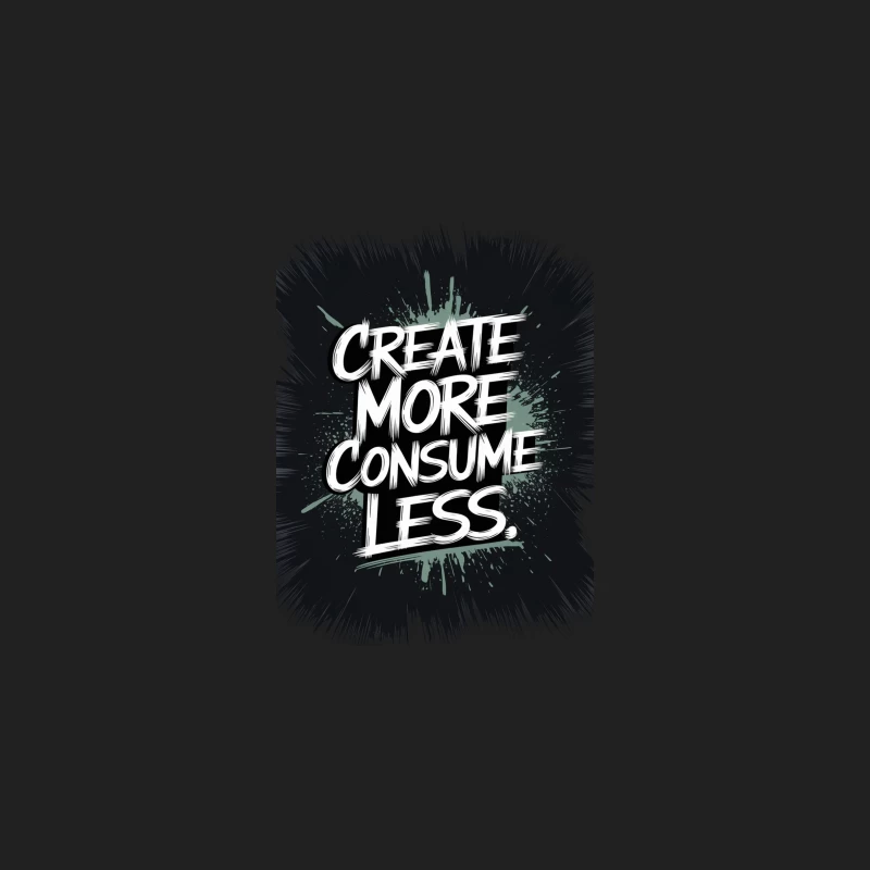 Inspiring Typography: Create More, Consume Less Bucket Hat