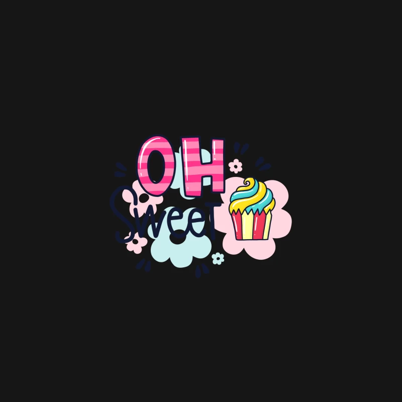 Motif sucré avec cupcake Femme T-Shirt