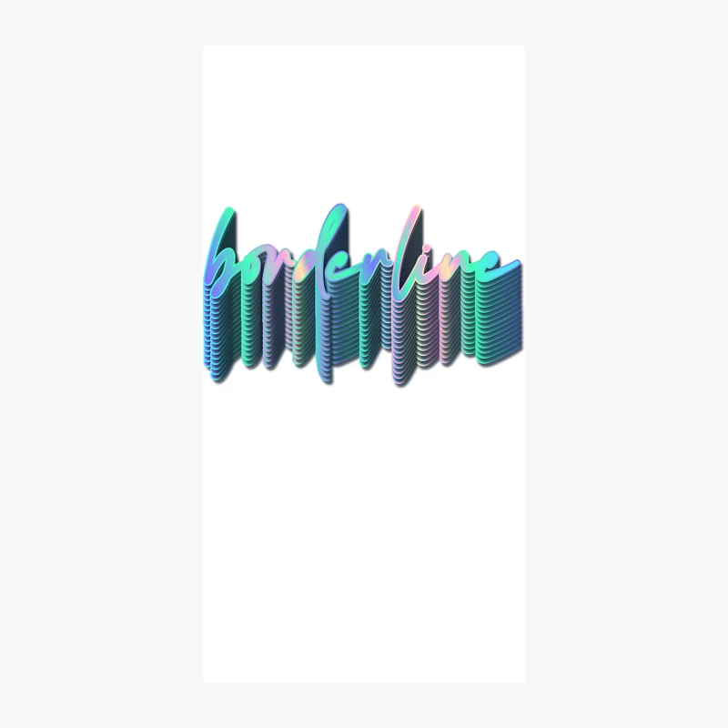 Borderline  Retro 80s Aesthetic iPhone Case