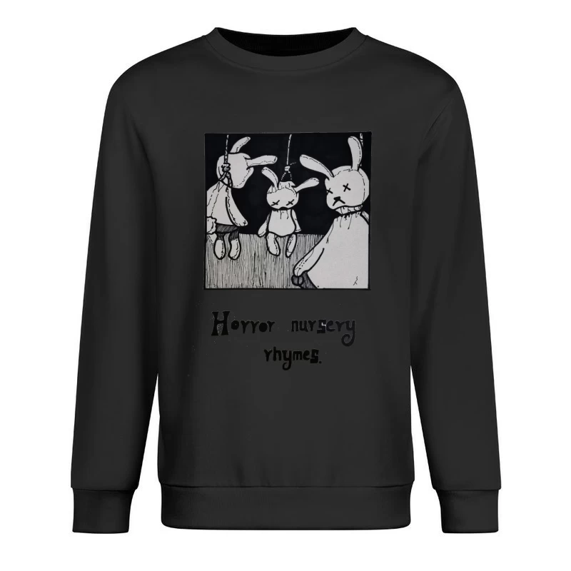 Unheimliche Kinderreime mit Hängenden Hasen Herren Pullover Sweatshirt