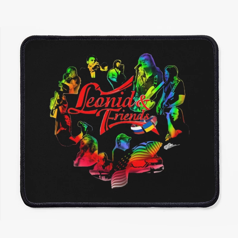 Leonid & Friends: Colorful Musical Band Artwork Mouse Pad