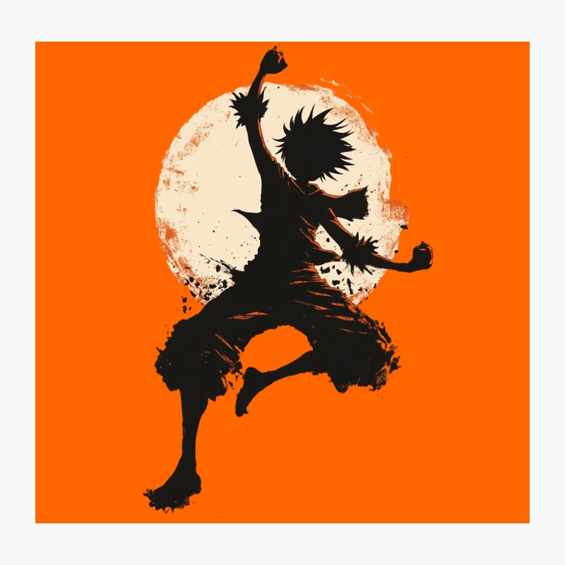 One Piece Luffy Encouragement Throw Pillow