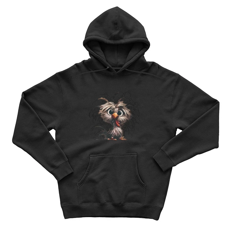 Oiseau Cartoon Fluffy Homme Sweat à capuche