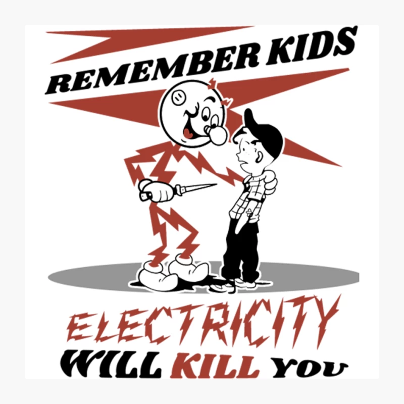 CIPS Vintage Ad - Electricity will kill you Pin