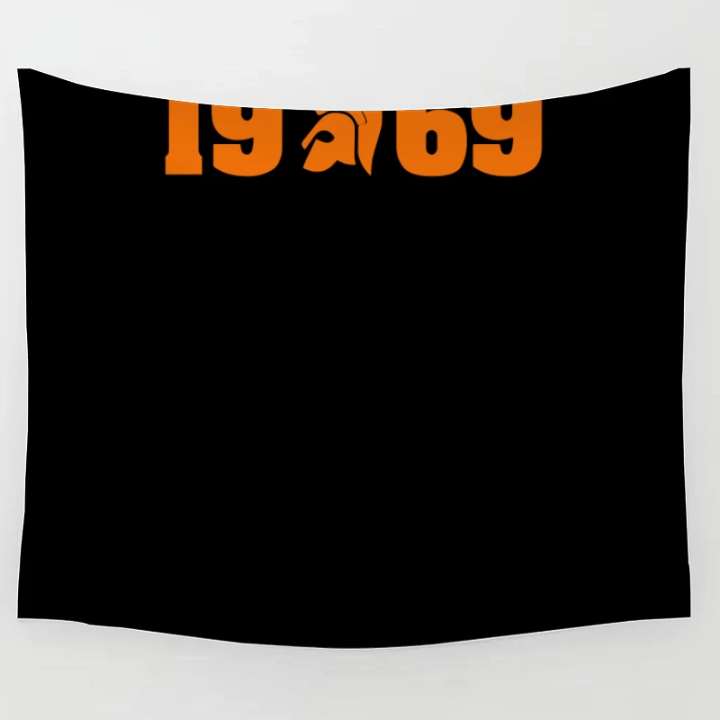 1969 Sports Logo Design Tapestry