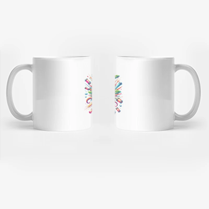 Vibrant Explosive Monster Graffiti Art Coffee Mug