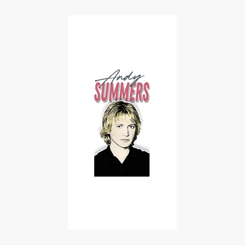 Andy Summers  80s Styled Aesthetic Fan Art Design iPhone Case