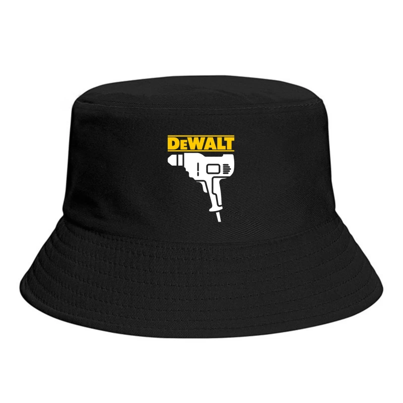 DeWalt Power Tool Drill Silhouette Design Bucket Hat