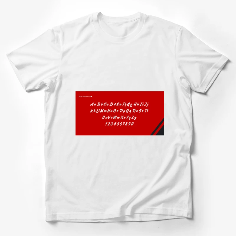 Polices de caractères cursives et numéros élégants Homme T-Shirt