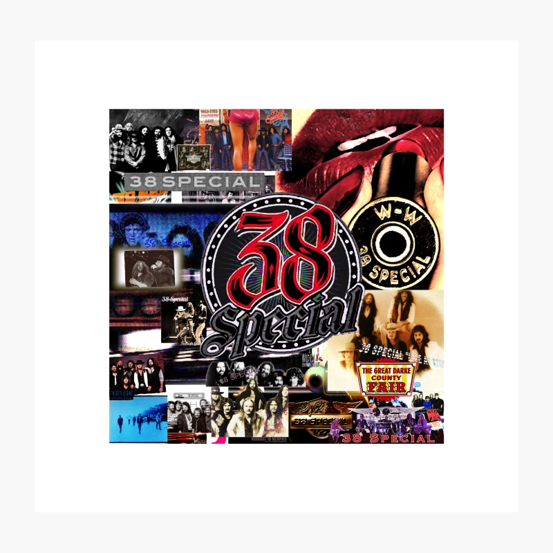 38 SPECIAL BAND ALBUM COLLECTION Throw Pillow