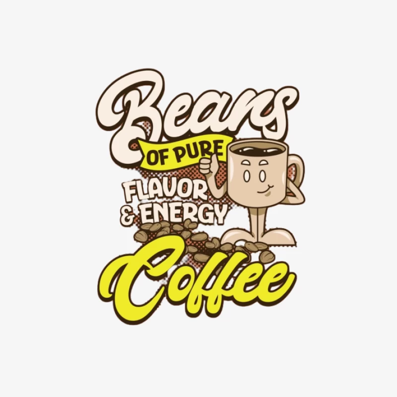 Kaffeebohnen voller Geschmack und Energie Herren Langarm T-Shirt