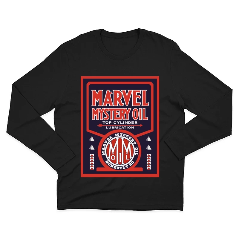 Vintage Marvel Mystery Oil Automotive Lubricant Advertisement Poster Male Long Sleeve T-Shirt