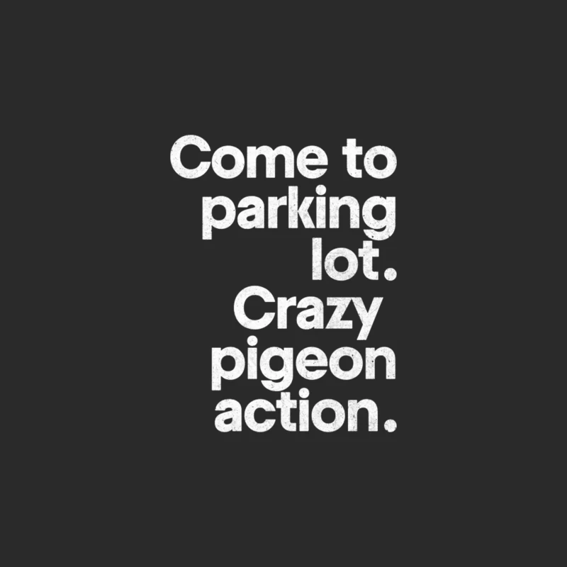Come to parking lot - Crazy pigeon action. Baseball Cap