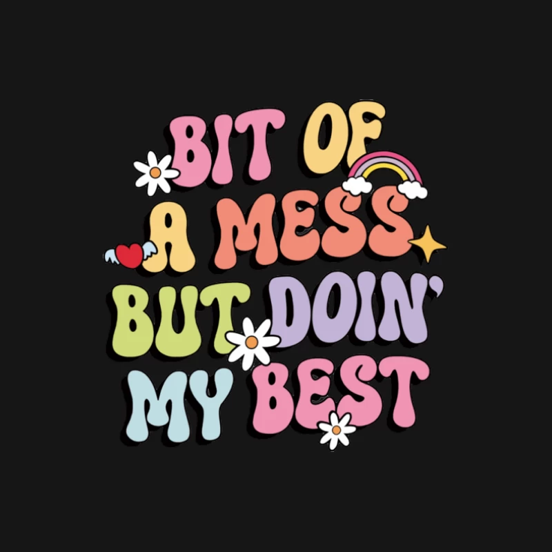 Bisschen chaotisch, aber gebe mein Bestes Herren Langarm T-Shirt