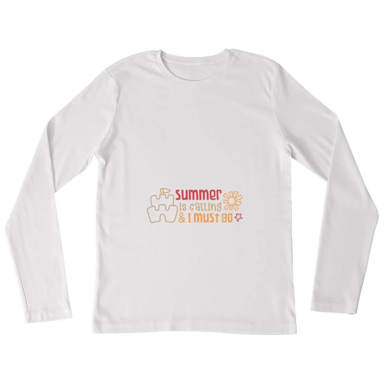 L'appel de l'été Femme Manches Longues T-Shirt