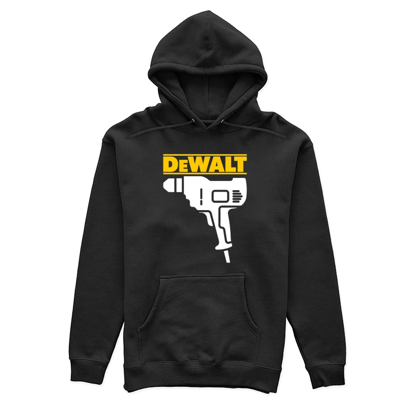 DeWalt Power Tool Drill Silhouette Design Female Pullover Hoodie