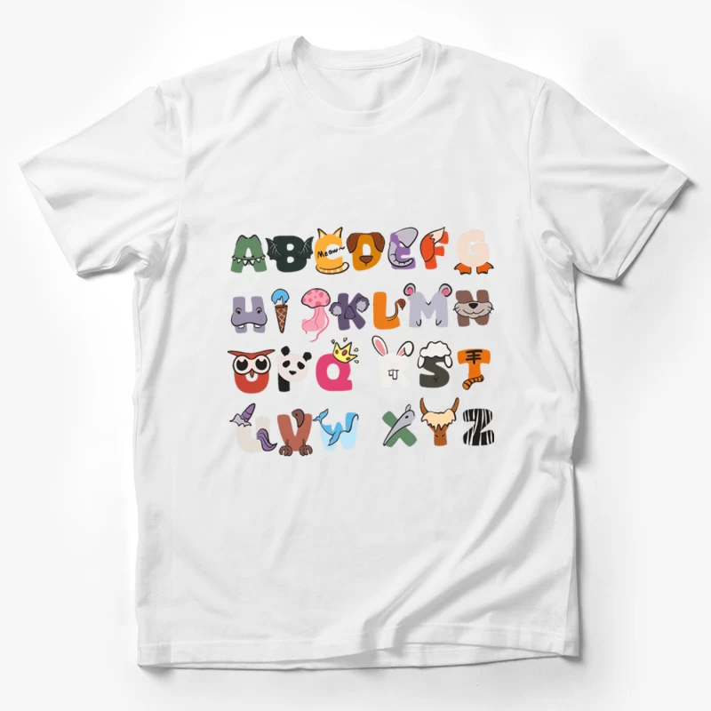 Tieralphabetbuchstaben Herren T-Shirt