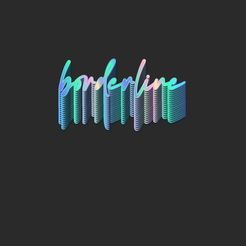 Borderline  Retro 80s Aesthetic Baseball Cap