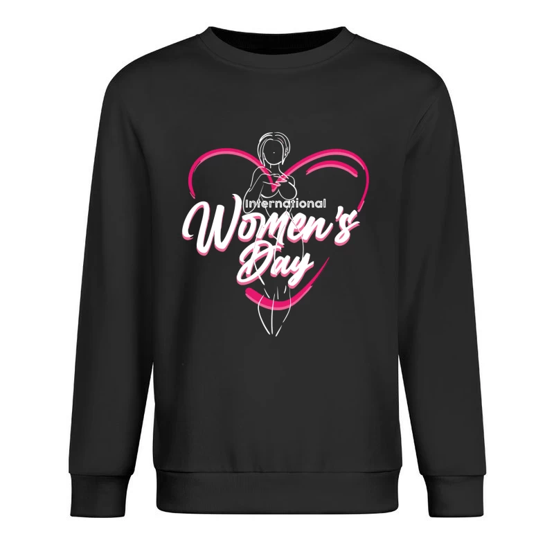 Elegant International Women's Day Design Male Pullover Sweatshirt