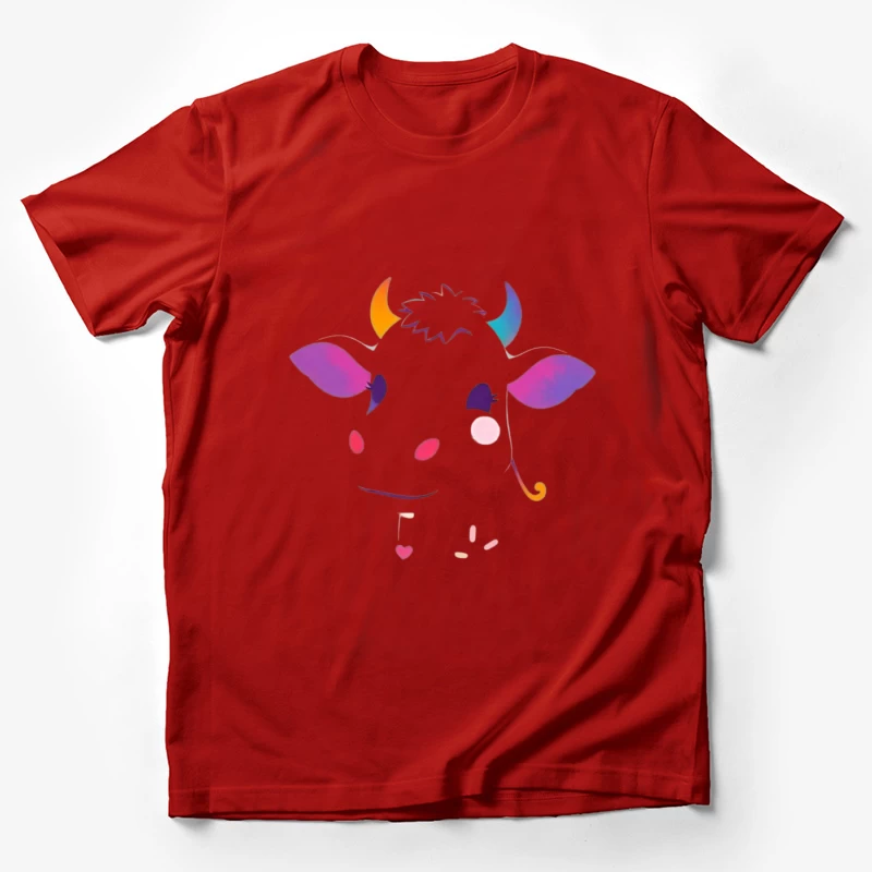 Stylized Blue Eagle Illustration Male T-Shirt