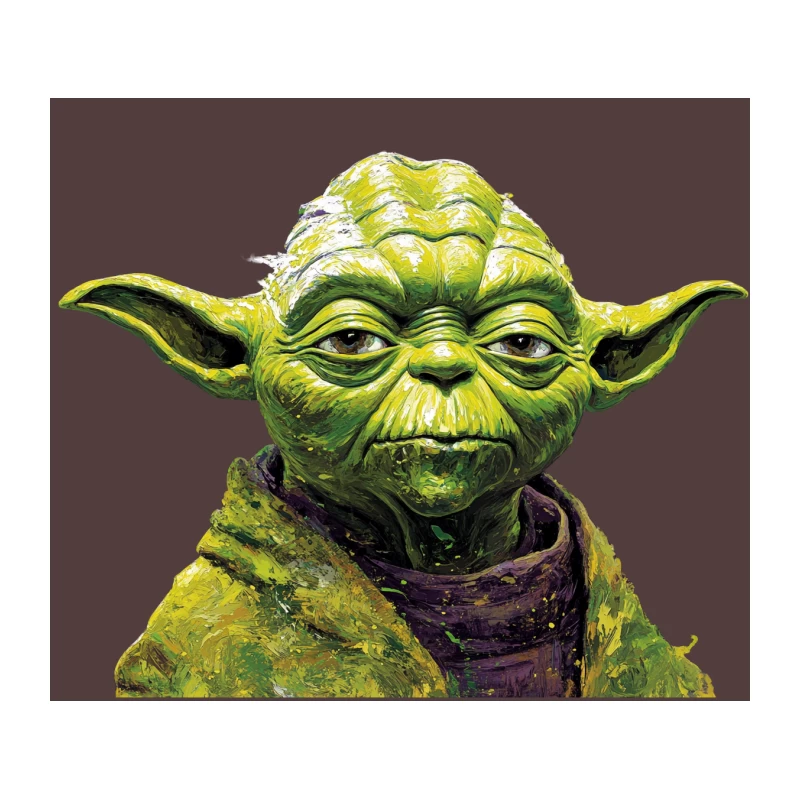 Iconic Green Alien Jedi Master from Star Wars Tapestry