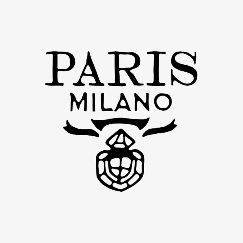Paris Milano Mode Logo Damen Langarm T-Shirt