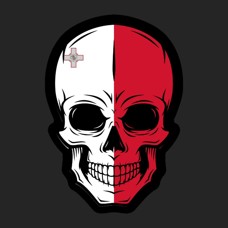 Maltesische Totenkopf-Kunst Herren Pullover Sweatshirt