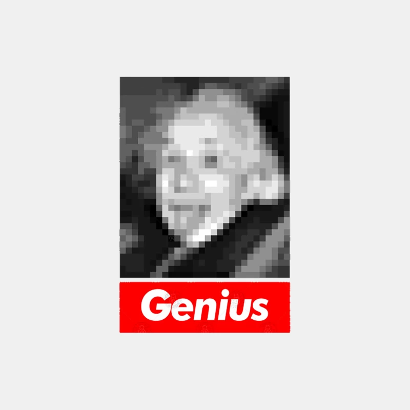 Einstein Supreme Genius Pixelart Design Male Tank Top