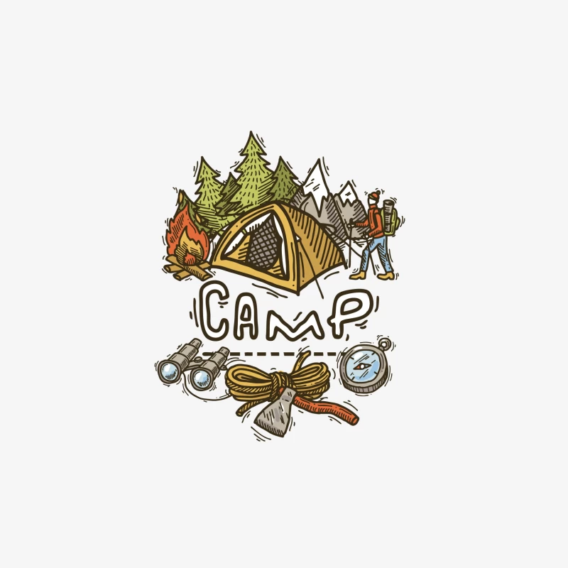 Camping-Abenteuer im Freien Herren Pullover Sweatshirt