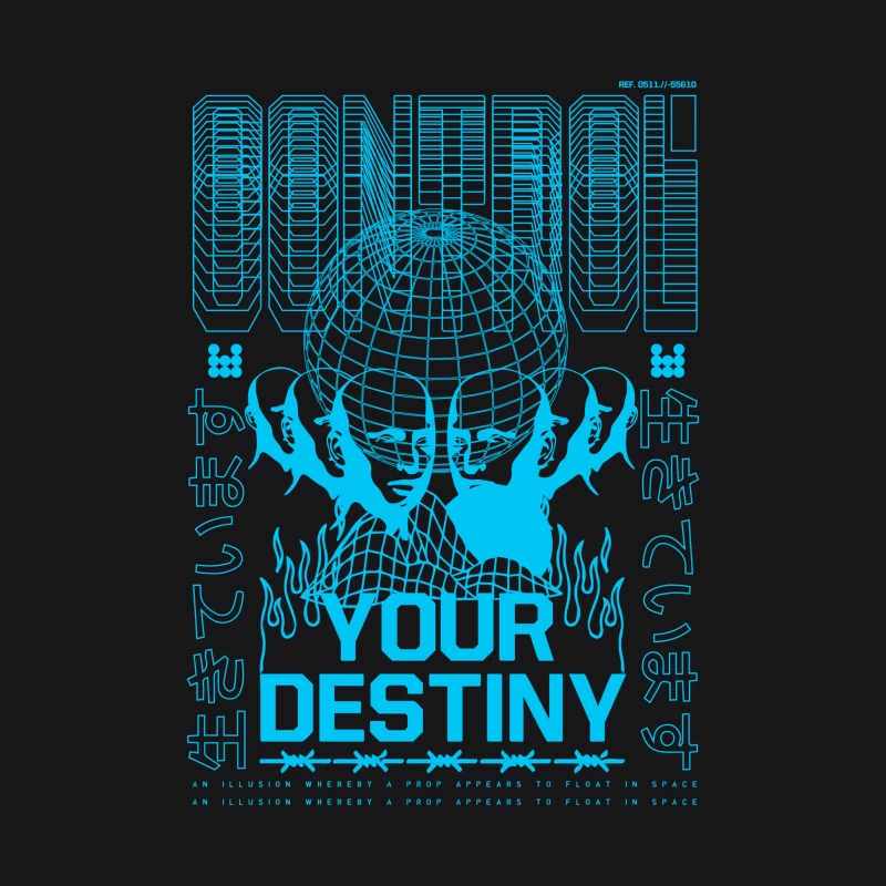 Kontrolliere dein Schicksal mit futuristischem Design Damen Pullover Hoodie