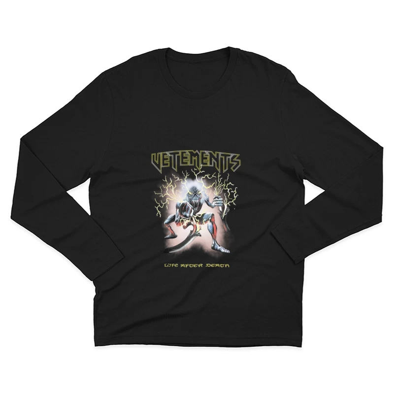 Futuristisches Monster-Design Herren Langarm T-Shirt