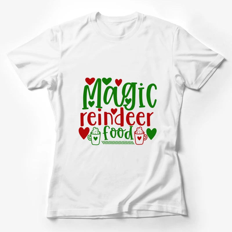 Conception de nourriture magique pour rennes Femme T-Shirt
